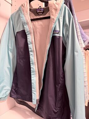 Patagonia Two-Tone Women's Ski Jacket - Light Blue & Navy